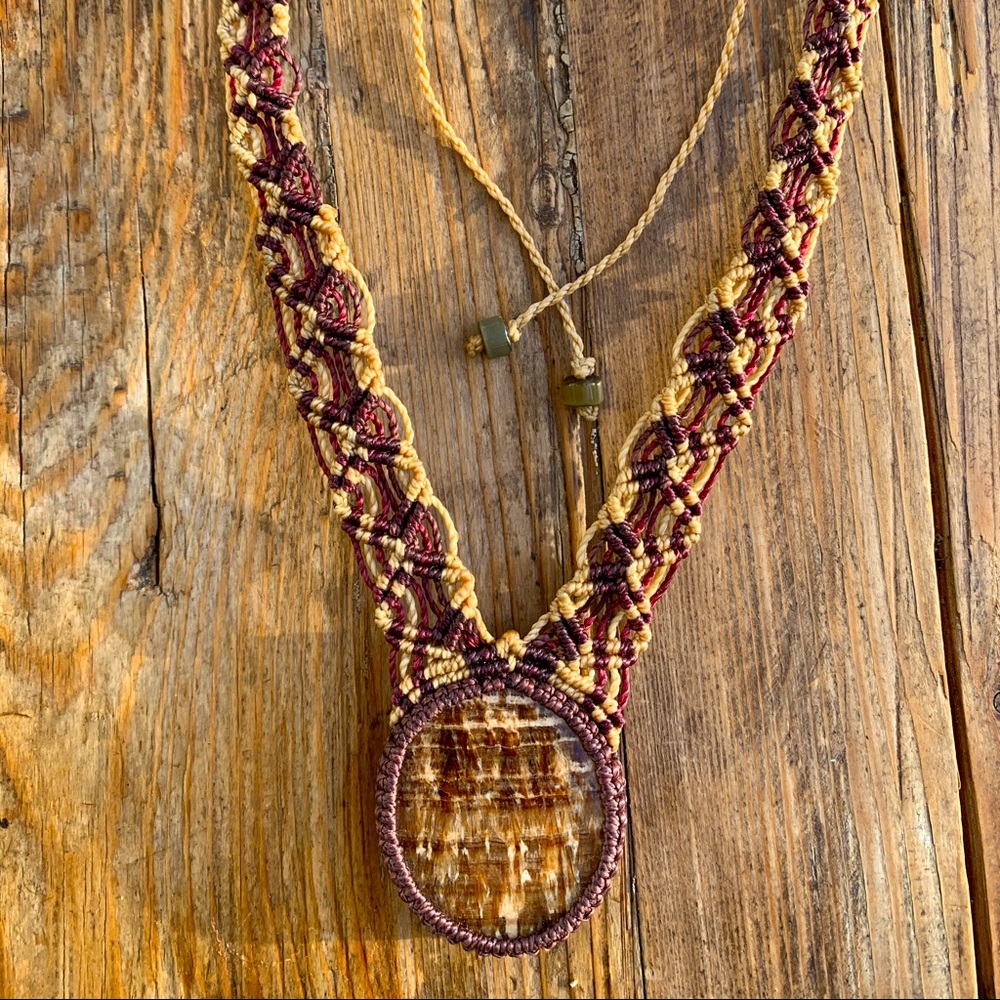 NWOT Unique Bohemian Style Choker with Semi-Precious Stone. One of a Kind!